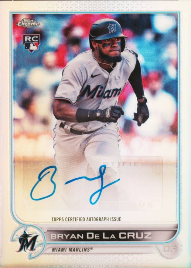 2022 Topps Chrome Update Autographs Bryan de La Cruz #ACBD Baseball Card