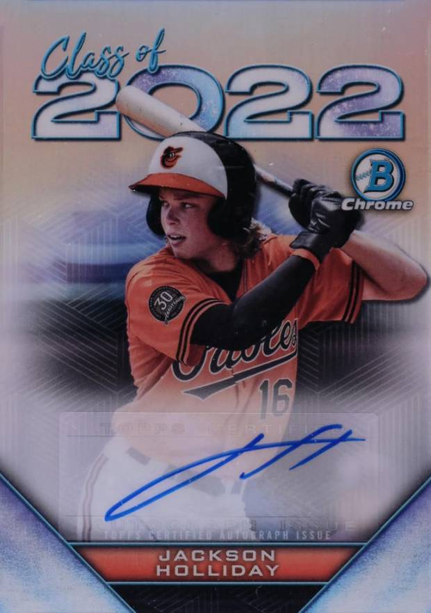 2022 Bowman Draft Class of 2022 Autographs Jackson Holliday #C22AJH Baseball Card