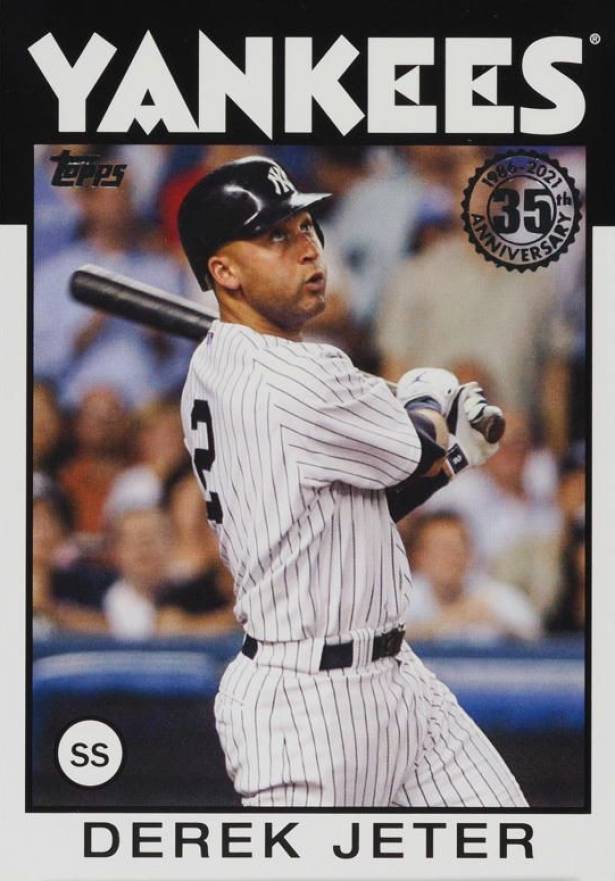 2021 Topps Update 1986 Topps 35th Anniversary Derek Jeter #86B36 Baseball Card