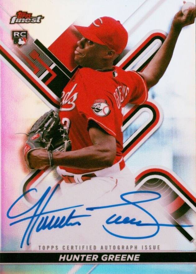 2022 Topps Finest Finest Autographs Hunter Greene #HG Baseball Card