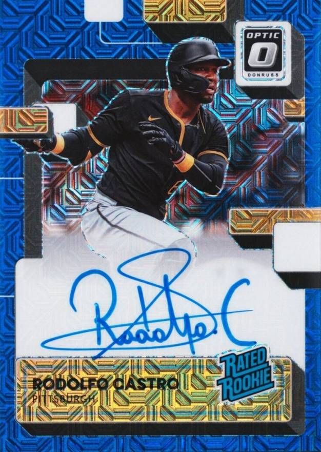 2022 Panini Donruss Optic Rated Rookie Signatures Rodolfo Castro #RRSCA Baseball Card