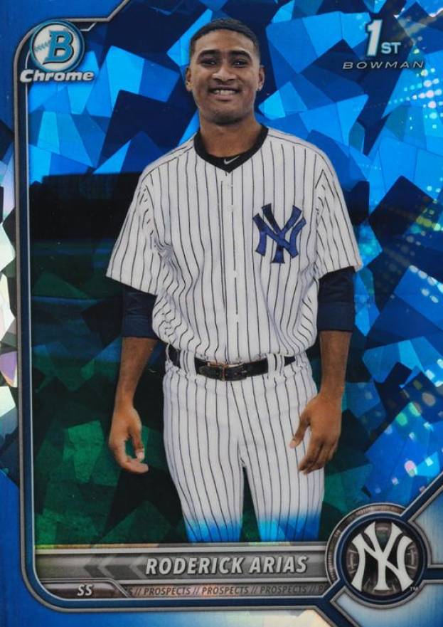 2022 Bowman Chrome Sapphire Edition Prospects Roderick Arias #BCP153 Baseball Card