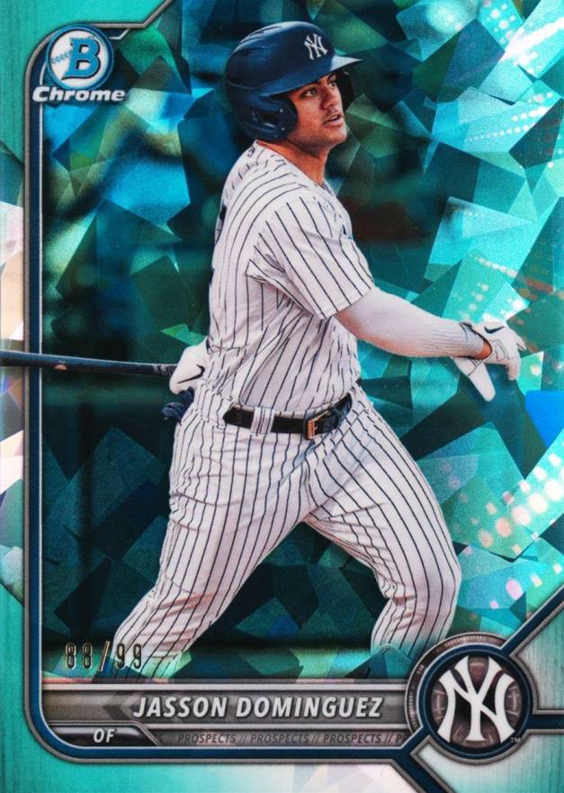 2022 Bowman Chrome Sapphire Edition Prospects Jasson Dominguez #BCP244 Baseball Card