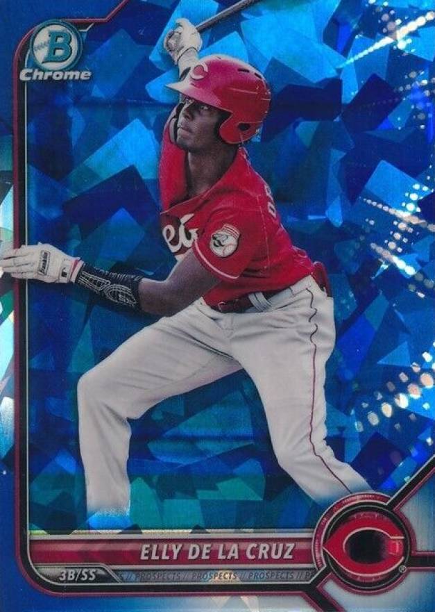 2022 Bowman Chrome Sapphire Edition Prospects Elly de La Cruz #BCP224 Baseball Card