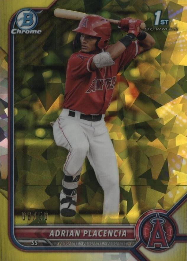 2022 Bowman Chrome Sapphire Edition Prospects Adrian Placencia #BCP205 Baseball Card