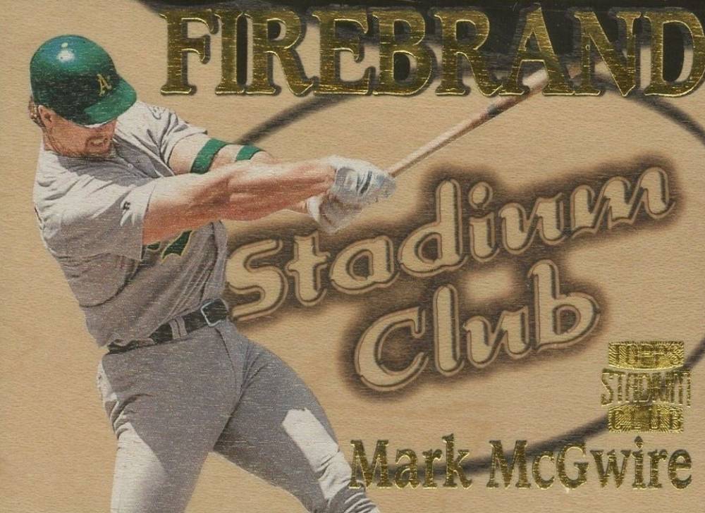 1997 Stadium Club Firebrand Mark McGwire #FB7 Baseball Card