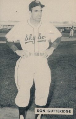 1952 Globe Printing Colorado Springs Sky Sox Don Gutteridge # Baseball Card