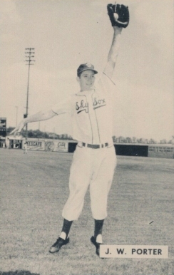 1952 Globe Printing Colorado Springs Sky Sox J.W. Porter # Baseball Card