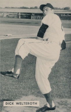 1952 Globe Printing Colorado Springs Sky Sox Dick Welteroth # Baseball Card