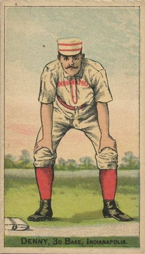 1887 Buchner Gold Coin Jerry Denny # Baseball Card