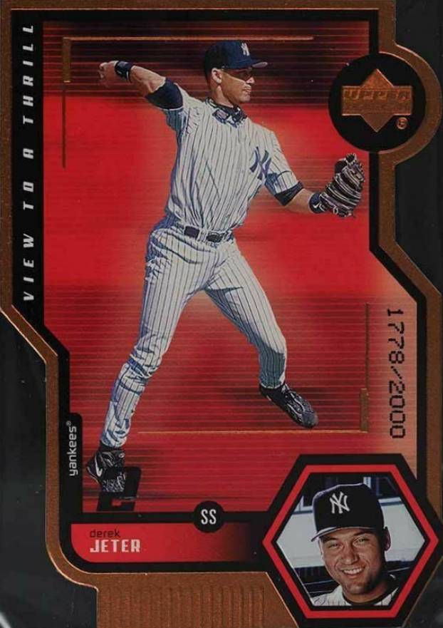 1999 Upper Deck View to a Thrill Derek Jeter #V19 Baseball Card