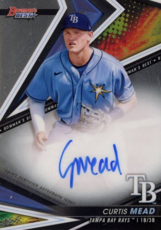 2022 Bowman's Best Best of 2022 Autographs Curtis Mead #B22CME Baseball Card