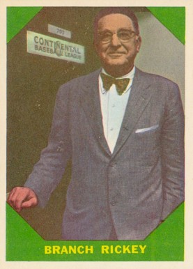 1960 Fleer Baseball Greats Branch Rickey #55 Baseball Card