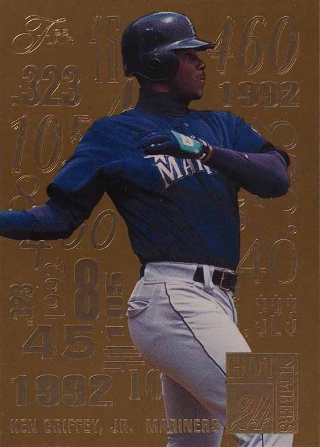 1995 Flair Hot Numbers Ken Griffey Jr. #4 Baseball Card