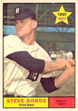 1961 Topps Steve Boros #348 Baseball Card