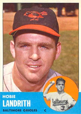 1963 Topps Hobie Landrith #209 Baseball Card