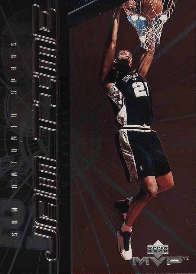 1999 Upper Deck MVP Jam Time Tim Duncan #JT6 Basketball Card