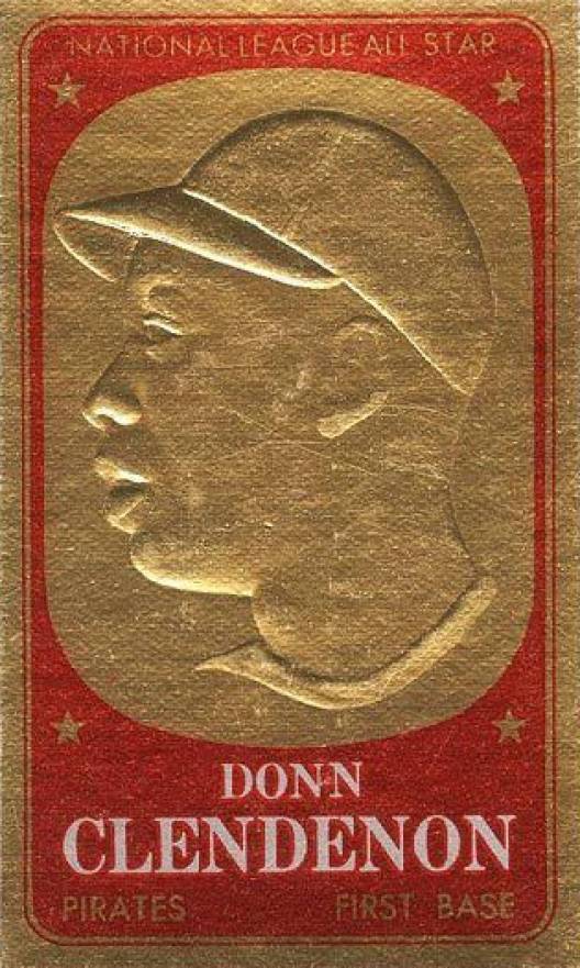 1965 Topps Embossed Donn Clendenon #9 Baseball Card