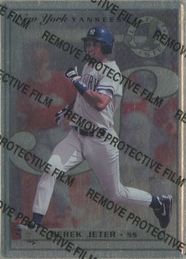 1996 Leaf Steel Derek Jeter #40 Baseball Card