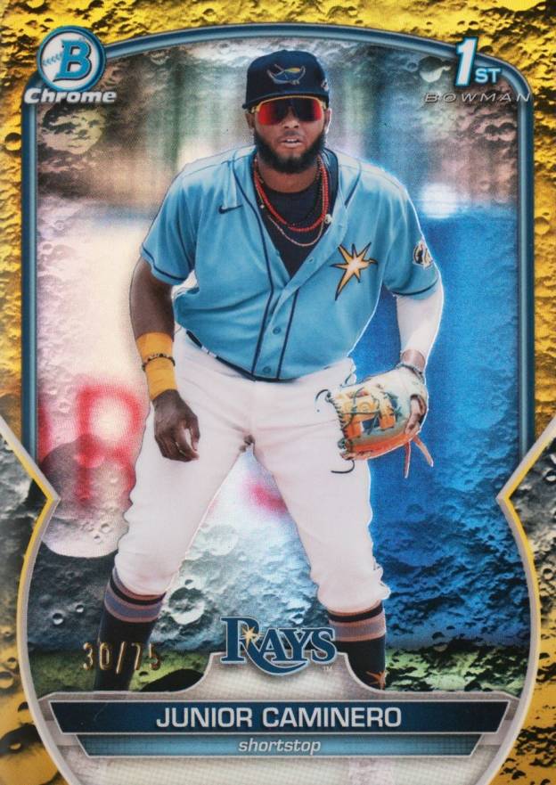 2023 Bowman Chrome Prospects Junior Caminero #BCP61 Baseball Card