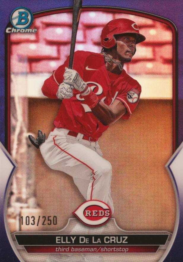 2023 Bowman Chrome Prospects Elly de La Cruz #BCP65 Baseball Card