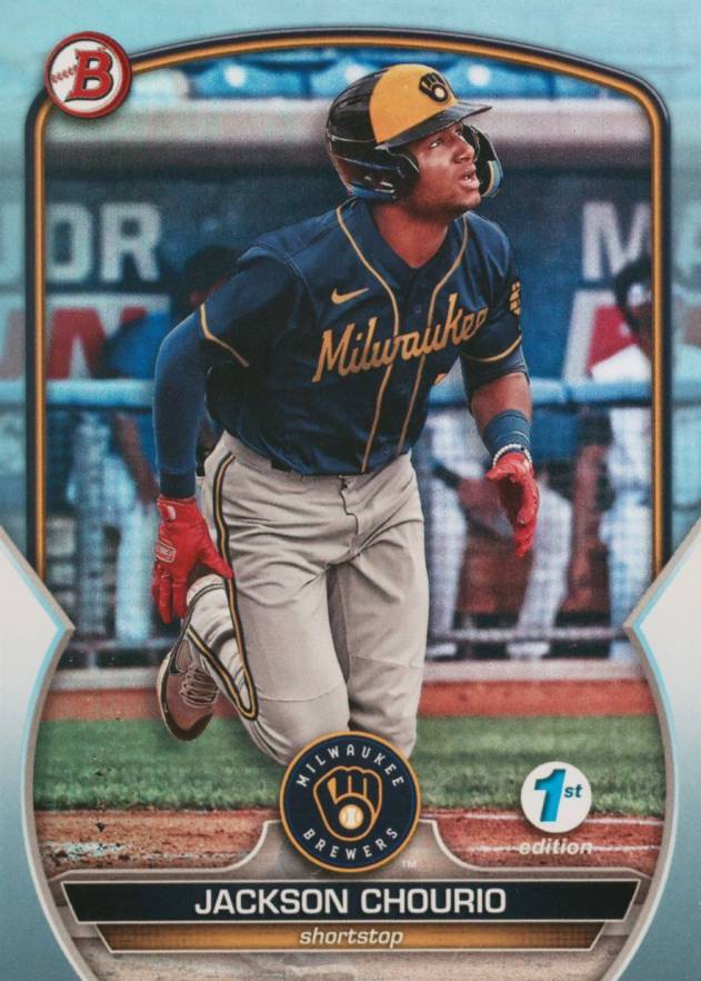 2023 Bowman 1st Edition Jackson Chourio #BPPF76 Baseball Card