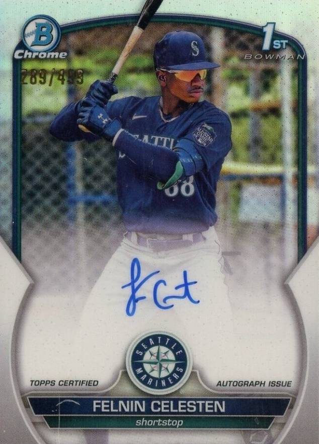 2023 Bowman Chrome Prospect Autographs Felnin Celesten #CPAFC Baseball Card