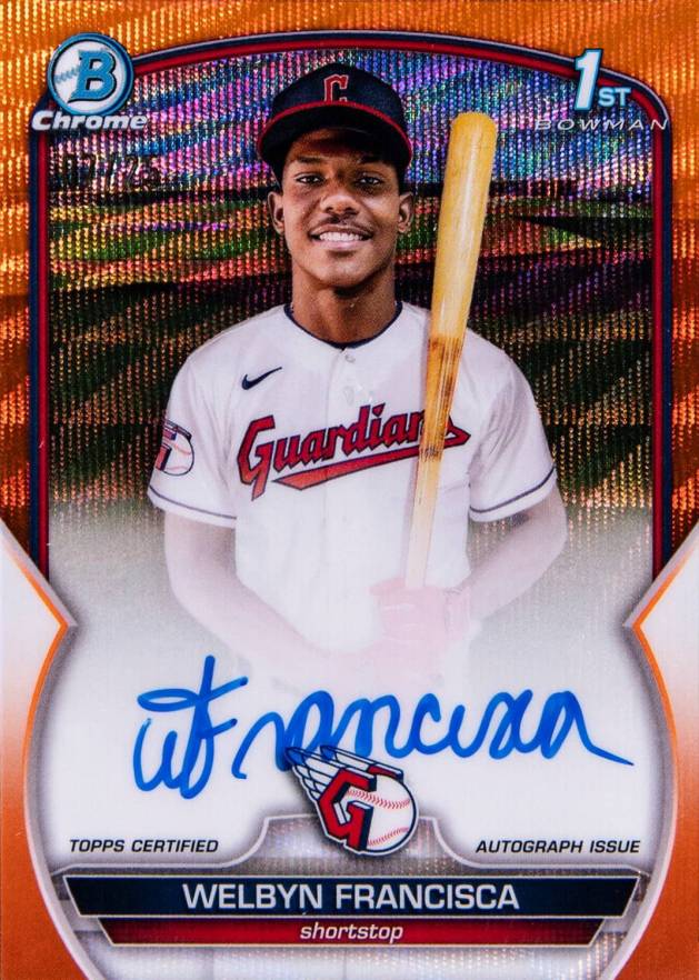 2023 Bowman Chrome Prospect Autographs Welbyn Francisca #CPAWF Baseball Card