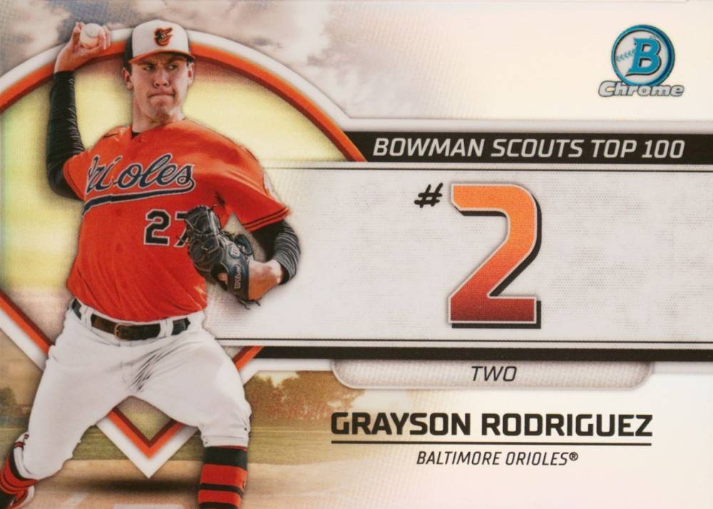 2023 Bowman Scouts' Top 100 Grayson Rodriguez #BTP2 Baseball Card