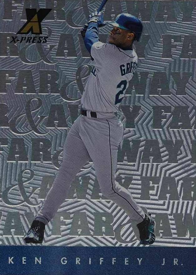 1997 Pinnacle X-Press Far & Away Ken Griffey Jr. #14 Baseball Card