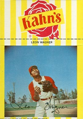 1967 Kahn's Wieners Leon Wagner # Baseball Card