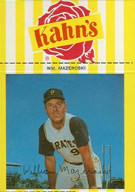 1967 Kahn's Wieners Bill Mazeroski # Baseball Card