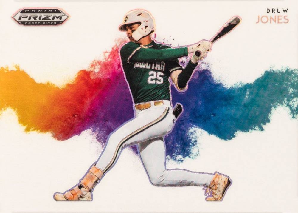 2022 Panini Prizm Draft Picks Color Blast Druw Jones #CB4 Baseball Card