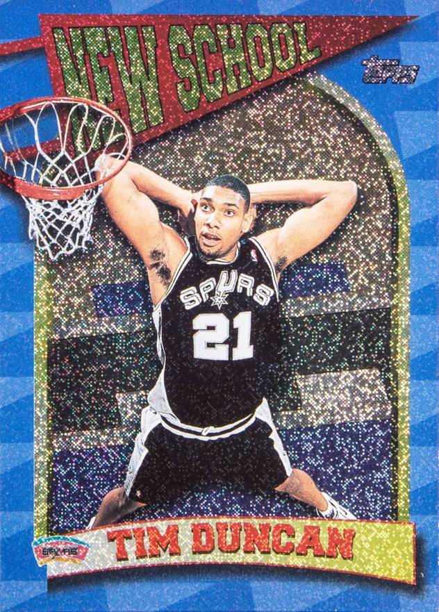 1997 Topps New School Tim Duncan #NS15 Basketball Card