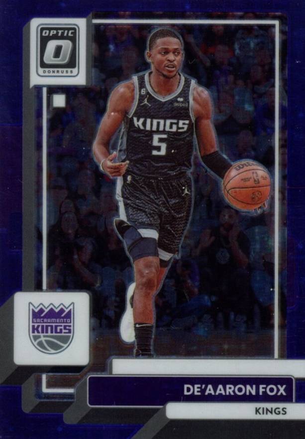 2022 Panini Donruss Optic DE'Aaron Fox #130 Basketball Card