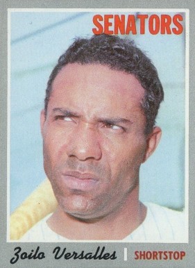 1970 Topps Zoilo Versalles #365 Baseball Card