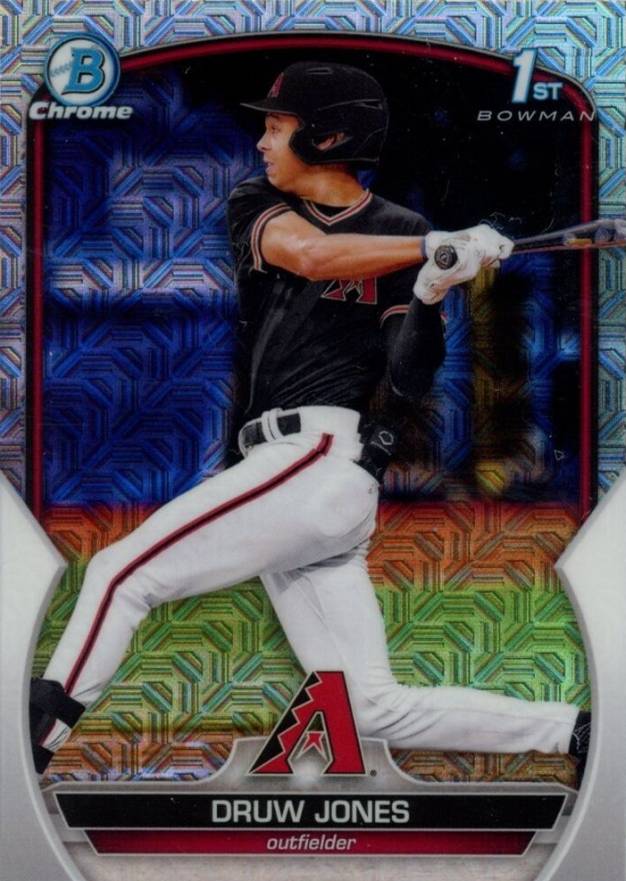 2023 Bowman Mega Box Chrome Druw Jones #25 Baseball Card