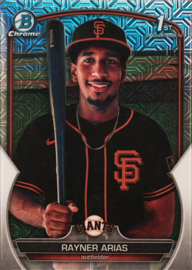 2023 Bowman Mega Box Chrome Rayner Arias #222 Baseball Card