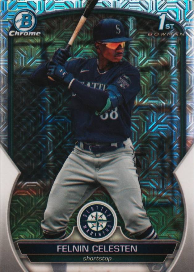 2023 Bowman Mega Box Chrome Felnin Celesten #156 Baseball Card