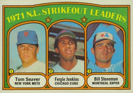 1972 Topps N.L. Strikeout Leaders #95 Baseball Card