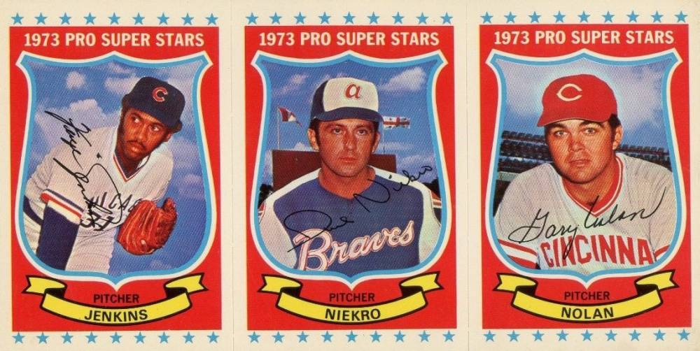 1973 Kellogg's Jenkins/Niekro/Nolan # Baseball Card