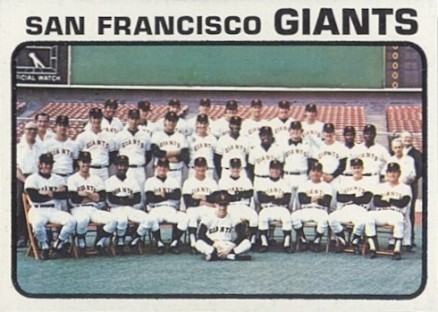 1973 Topps San Francisco Giants Team #434 Baseball Card