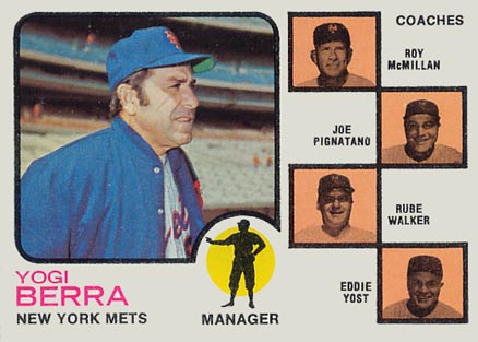 1973 Topps Mets Manager/ Coaches #257o Baseball Card