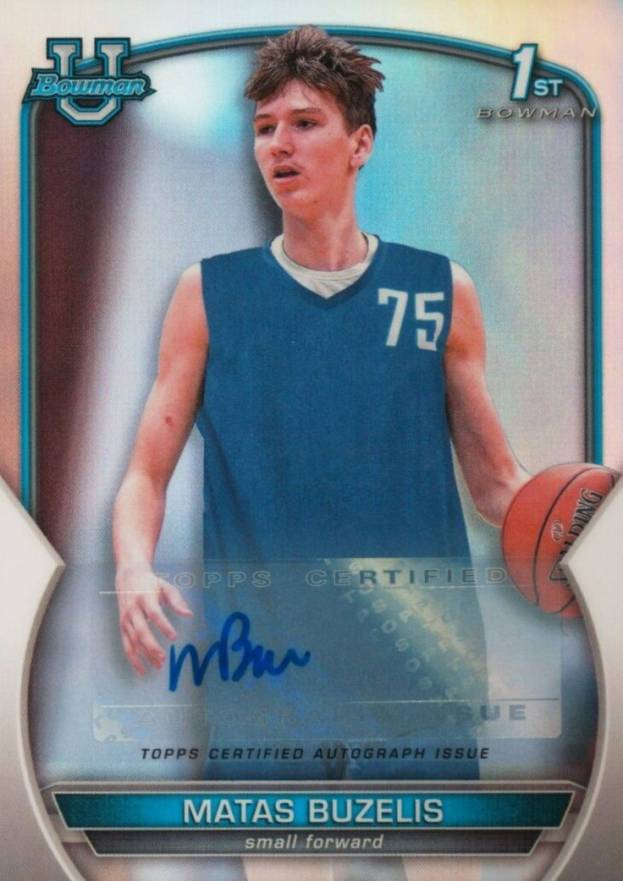 2022 Bowman Chrome University Matas Buzelis #84 Basketball Card