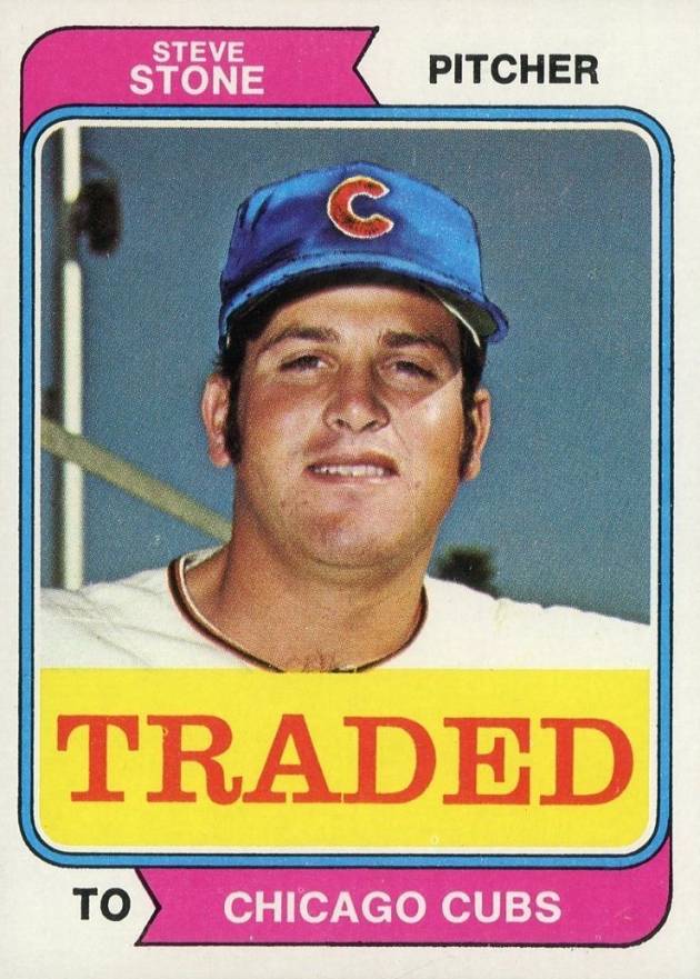 1974 Topps Traded Steve Stone #486T Baseball Card