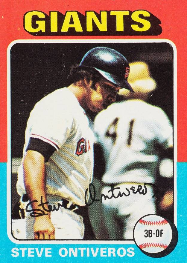 1975 Topps Mini Steve Ontiveros #483 Baseball Card