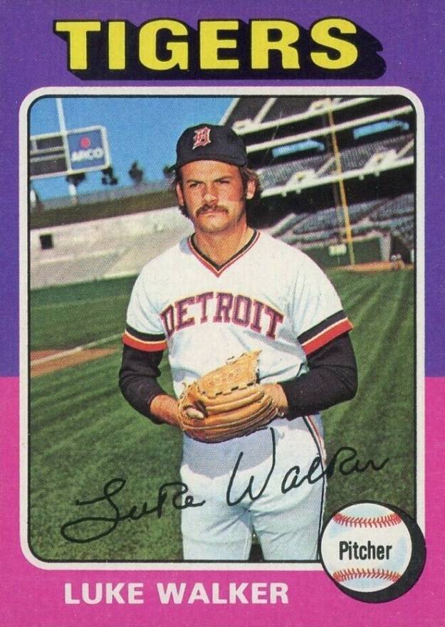 1975 Topps Mini Luke Walker #474 Baseball Card