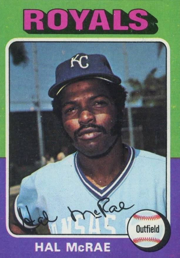 1975 Topps Mini Hal McRae #268 Baseball Card