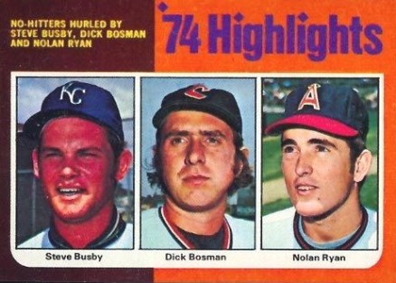 1975 Topps Mini Bosman/Busby/Ryan #7 Baseball Card