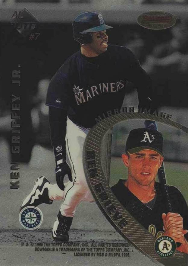 1996 Bowman's Best Mirror Image Ben Grieve/Ken Griffey Jr./Tony Gwynn/Vladimir Guerrero #7 Baseball Card